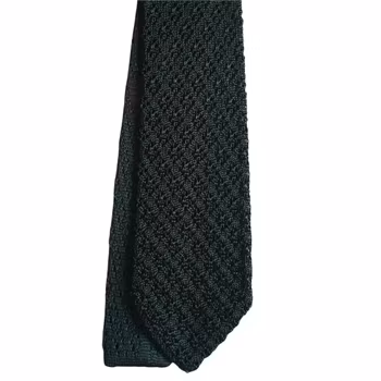 Diamond Solid Knitted Silk Tie - Dark Green