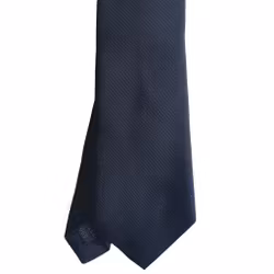 Solid Twill Silk Tie - Navy Blue