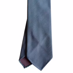 Solaro Wool/Cotton Tie - Untipped - Turquoise