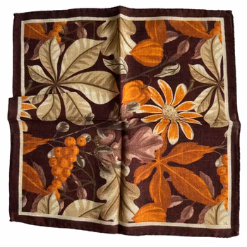 Forrest Blend Wool Pocket Square - Burgundy