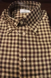 Check Flannel Shirt - Beige/Brown