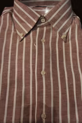 Striped Shirt - Burgundy/White