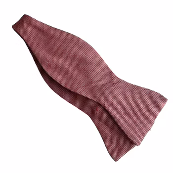 Semi Solid Grenadine Silk Bow Tie - Red