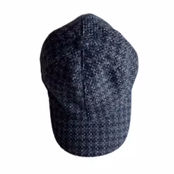 Checkered Wool Cap - Brown/Grey/Black