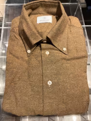 Solid Flannel Shirt - Light Brown