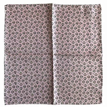 Småmönstrad Sidennäsduk - Ljusrosa/Beige/Grön