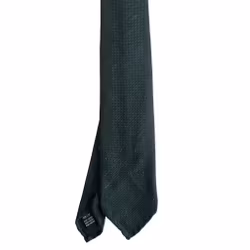 Solid Shantung Tie - Untipped - Dark Green