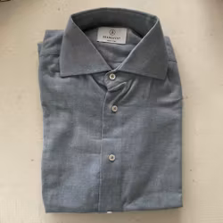 Solid Flannel Shirt - Light Blue