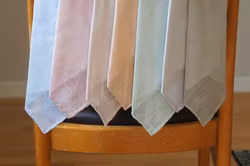 Solid Silk Grenadine Fina Tie - Untipped - Ivory