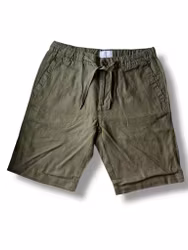 Shorts med drawstring - Olivgrön