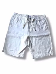 Shorts med drawstring - Vit