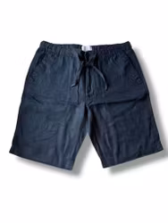 Shorts med drawstring - Marinblå