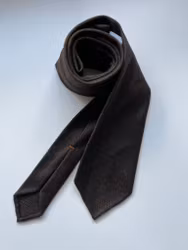 Solid Cashmere Tie - Untipped - Brown
