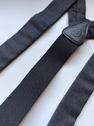 Micro Wool Flannel Suspenders - Grey