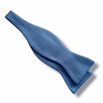 Solid Grenadine Grossa Bow Tie - Light Blue