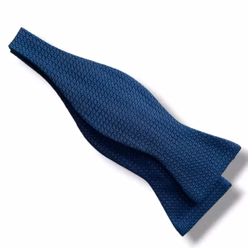 Solid Grenadine Grossa Bow Tie - Royale Blue