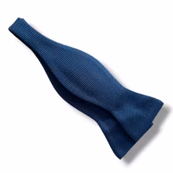 Solid Grenadine Fina Bow Tie - Royale Blue