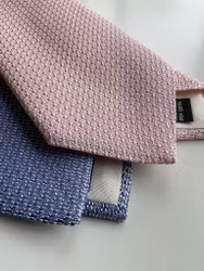 Solid Silk Grenadine Grossa Tie - Pink