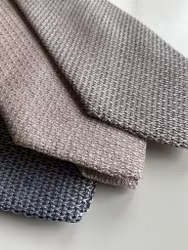 Solid Silk Grenadine Grossa Tie - Sand