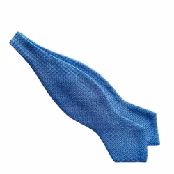 Solid Grenadine Grossa Diamond Bow Tie - Light Blue