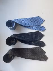 Sidenslips med printat Blommotiv - Untipped - Marinblå/Gul/Vit