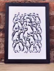 Grafiskt print - Pingviner