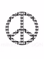 Grafiskt print - Peace
