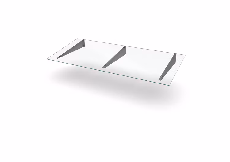 Glas Entrétak Easy Collection Flat D=800