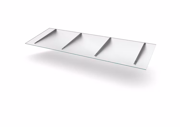 Glas Entrétak Easy Collection Flat D=800