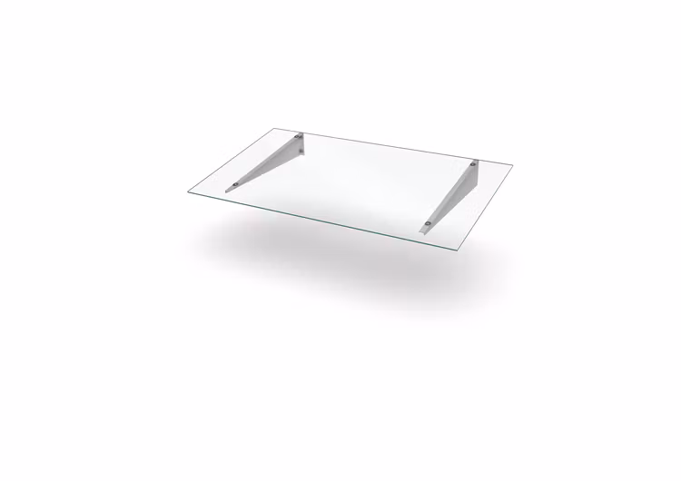 Glas Entrétak Easy Collection Flat D=800