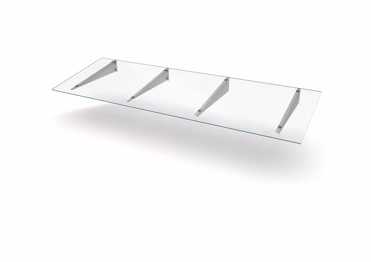 Glas Entrétak Easy Collection Flat D=800