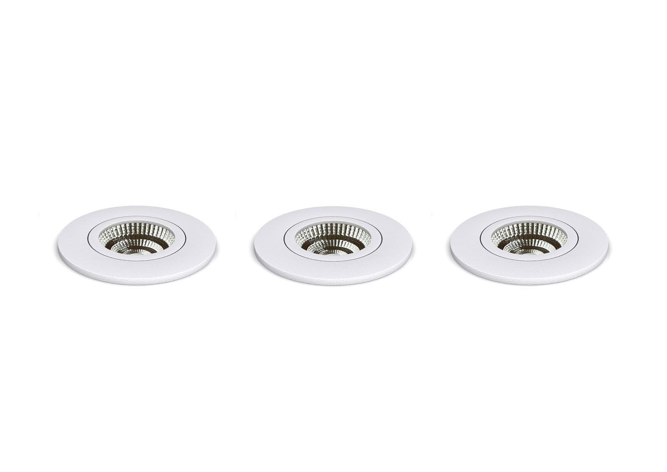 Downlight för Entretak 3-pack Vit
