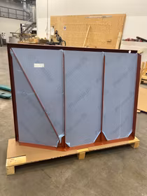 Inner Corner 1550X1155mm Brunröd (RAL:8004) (hörn vänster)