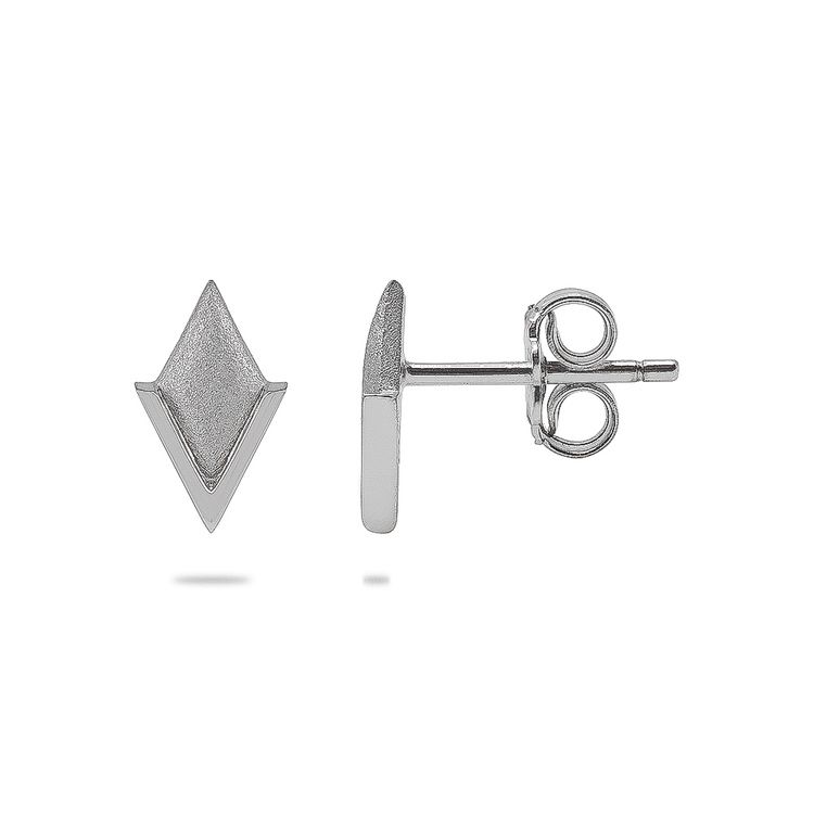 PIL. Örhängen mini, vit rhodium