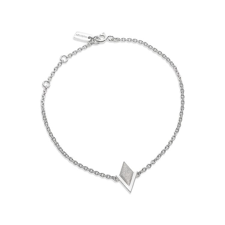 PIL. Armband litet, vit rhodium