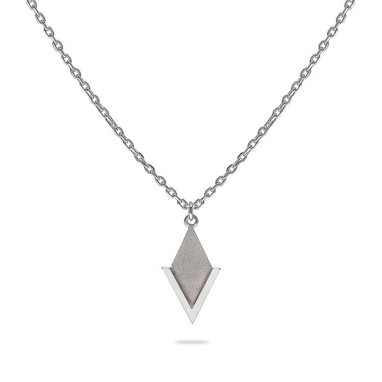 PIL. Halsband litet, vit rhodium