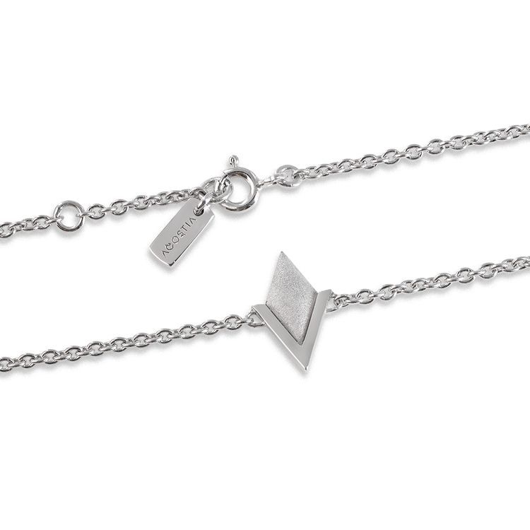 PIL. Armband litet, vit rhodium