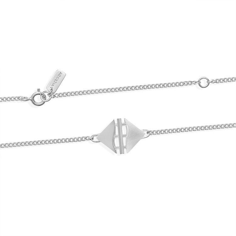 TEMPEL. Halsband, rhodium