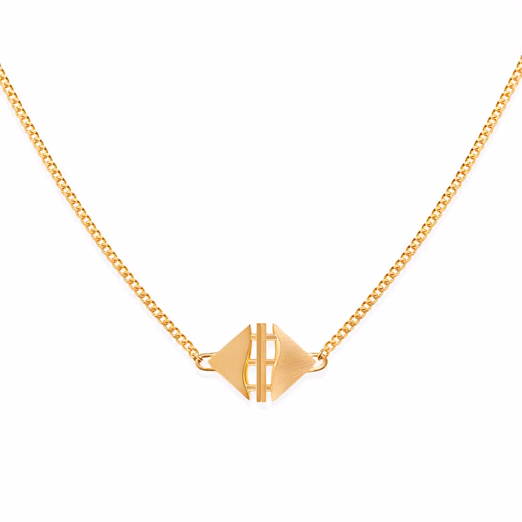 TEMPEL. Halsband, guld