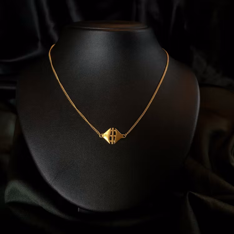 TEMPEL. Halsband, guld