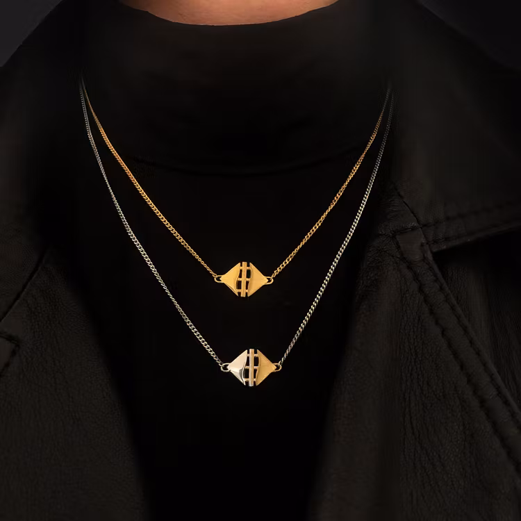 TEMPEL. Halsband, guld