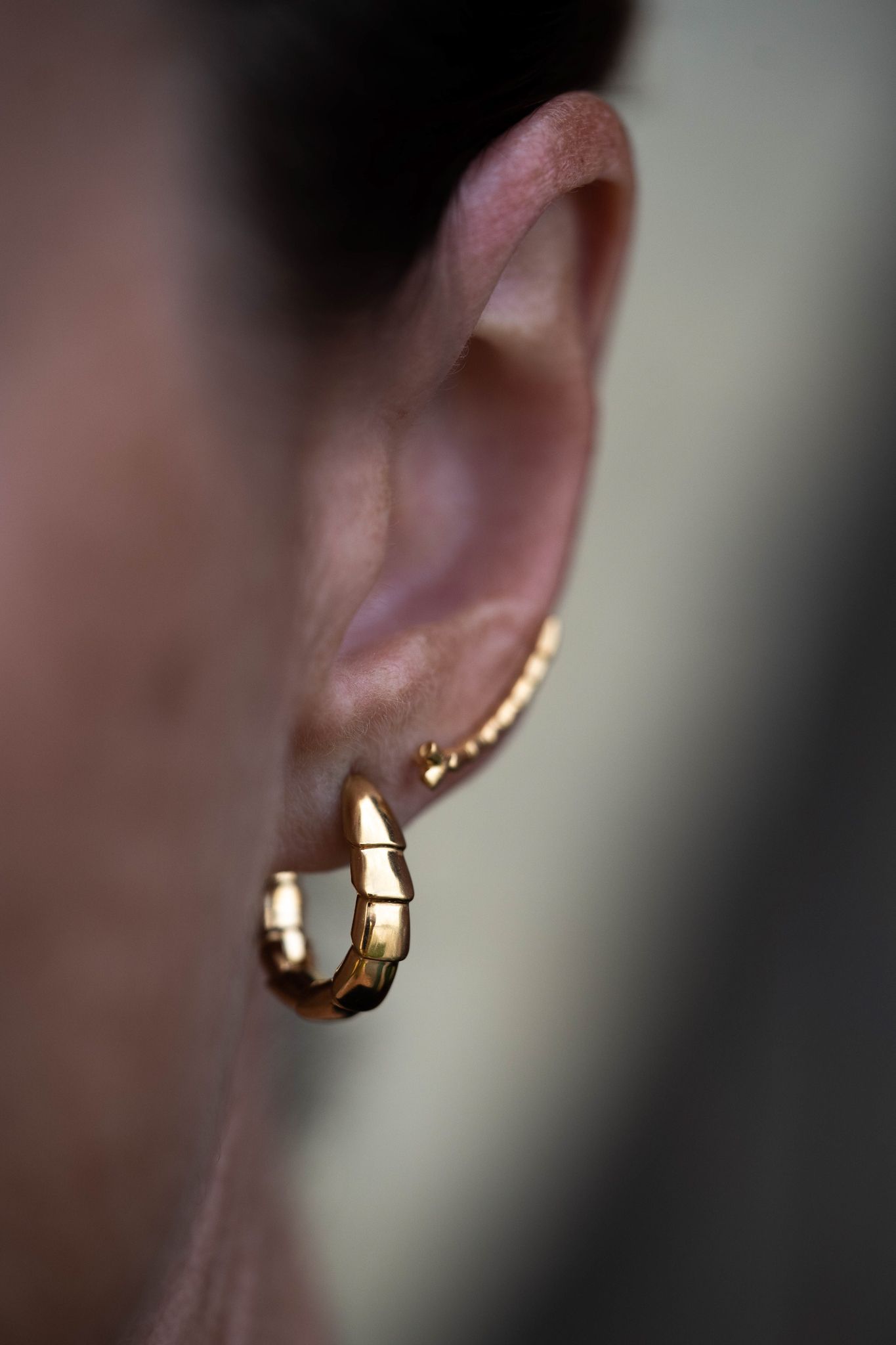 YIN & YANG. Chunky, guld