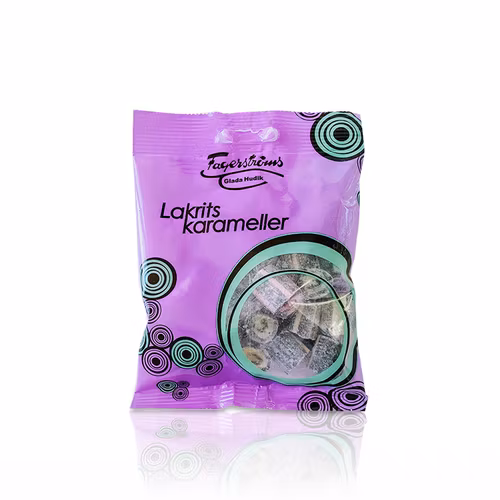 Lakritskarameller 20 påsar/kartong