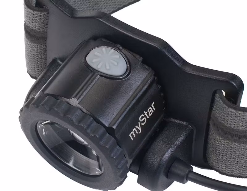 Nextorch Mystar 2.0 pannlampa svart, 760 lm uppladdningsbart batteri