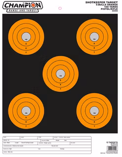 Champion Shotkeeper 5 Bulls Orange- Large 12 Pk