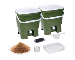 Bokashihink 2 ST + 1 KG STRÖ (Komplett startkit)