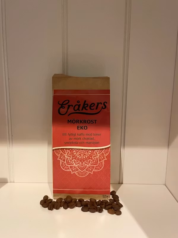 Slöinge kafferosteri Eråkers Röd-Mörkrost EKO Peru/Honduras 100g