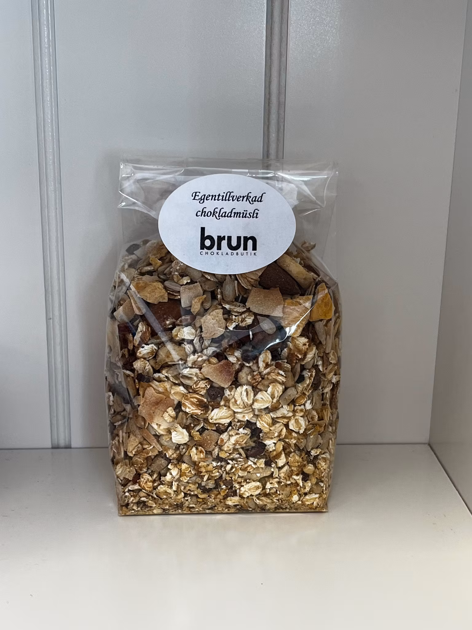 Egentillverkad chokladmüsli mango & banan