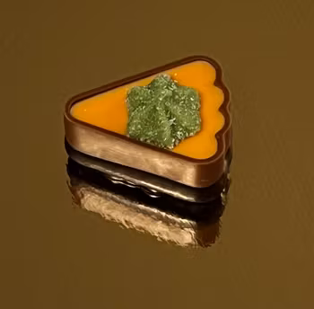 "Chokladtårtbit" (kanel, ingefära & tranbär)