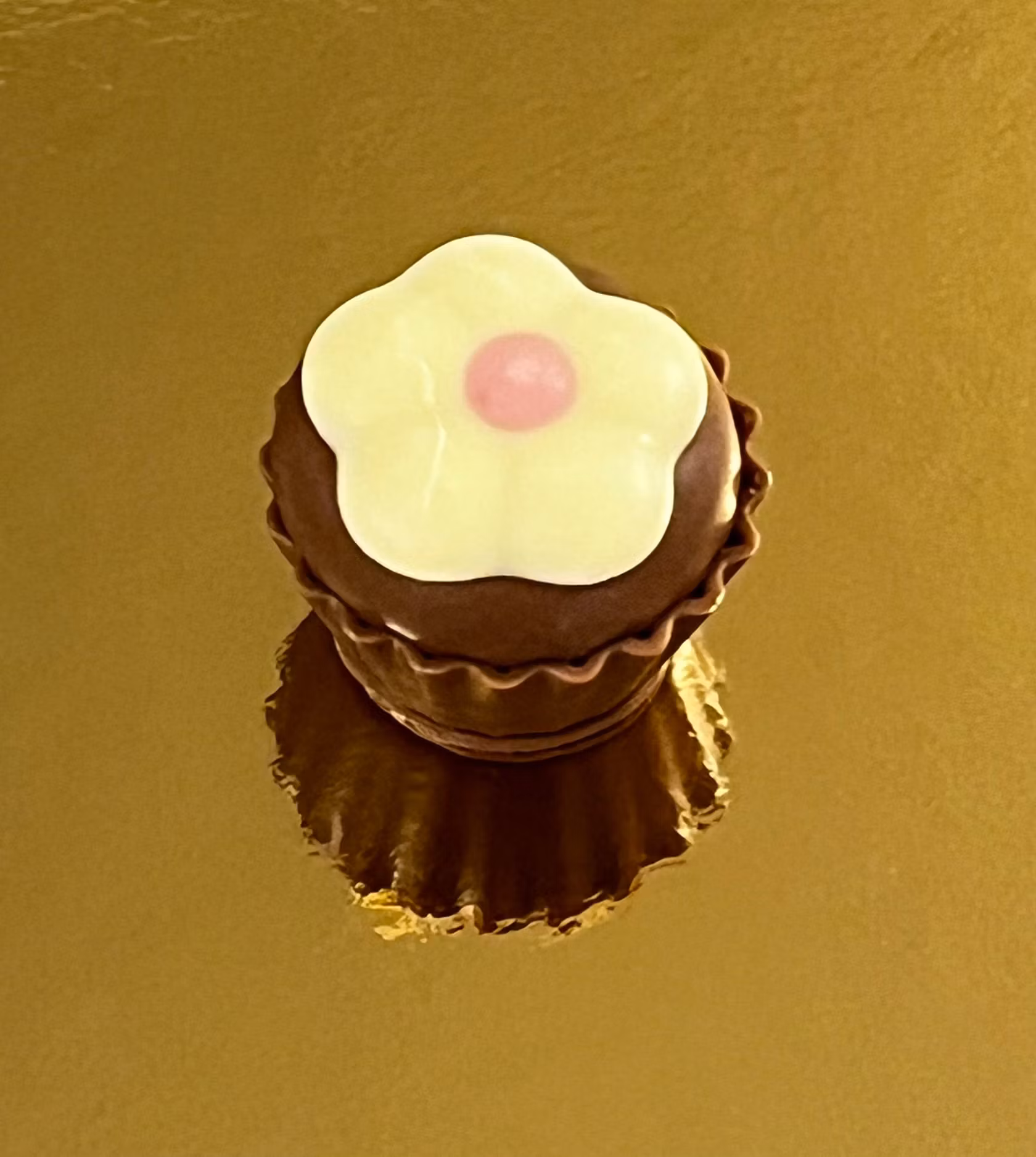 Cupcake blommor med chokladkräm (innehåller GLUTEN)